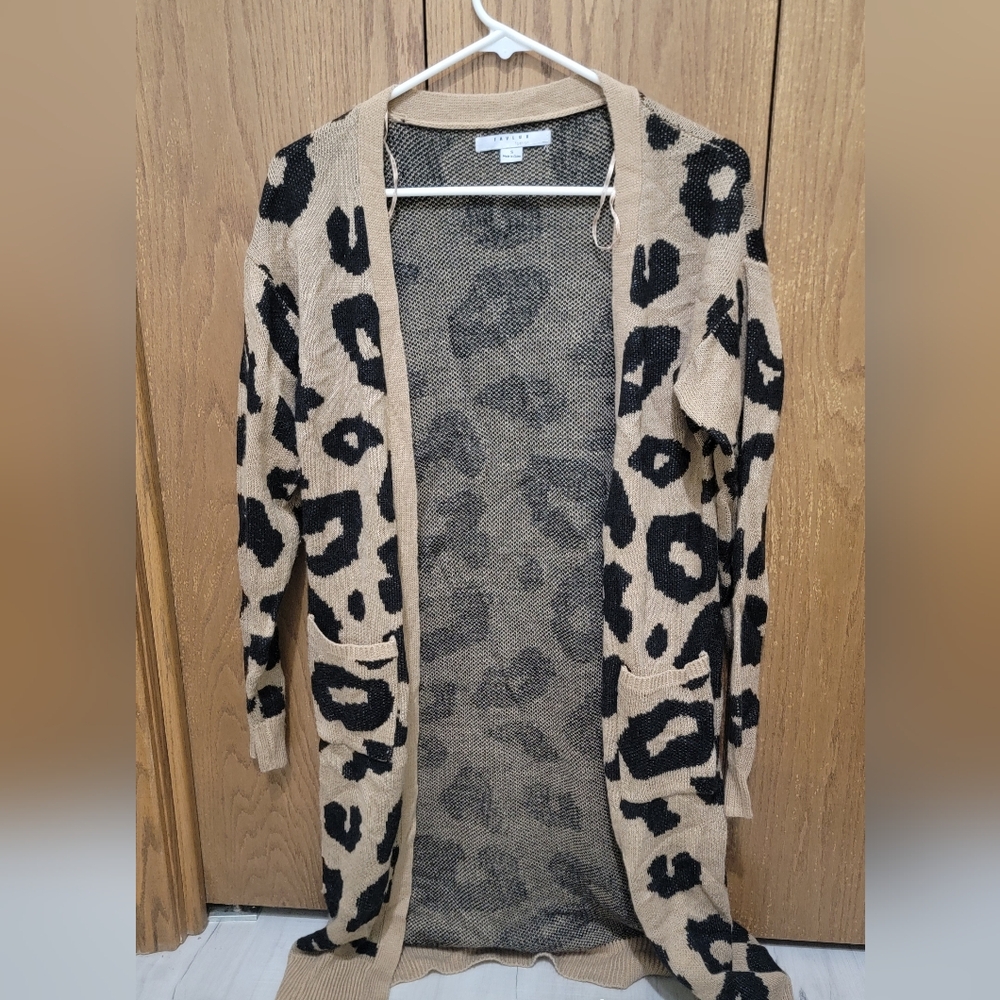 Cheetah Print Cardigan